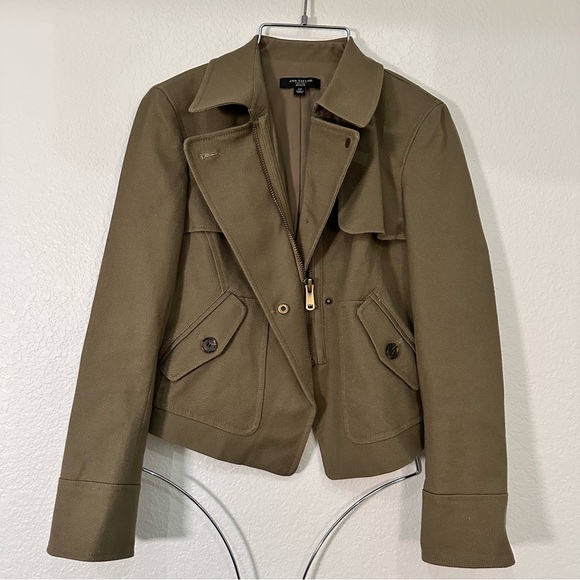 Ann Taylor Military Style Jacket Blazer - Picture 3 of 5